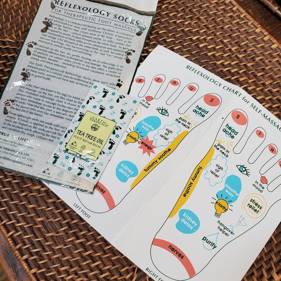 Reflexology Socks by EARTH THERAPEUTICS NIB - Picture 7 of 9